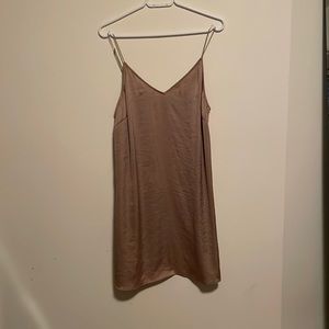 Aritzia Wilfred Free Rose Silk Dress